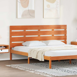 Cabeceira com cabeceira marrom cera 200,5 x 3 x 80 cm