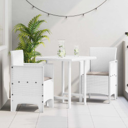 Cadeira de jardim 2 unid. branco polipropileno