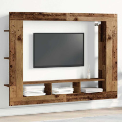 Gabinete para TV 152 x 22 x 113 cm madeira antiga
