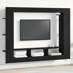 Gabinete para TV 152 x 22 x 113 cm carvalho preto