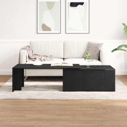 Mesa de centro carvalho preto 150 x 50 x 35 cm