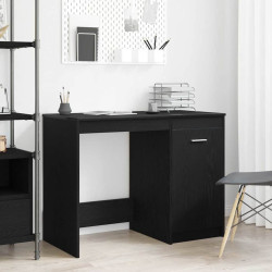 Mesa carvalho preto derivados de madeira 100 x 50 x 76 cm