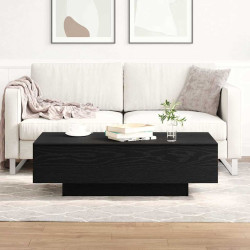Mesa de centro carvalho preto 100 x 49,5 x 31 cm