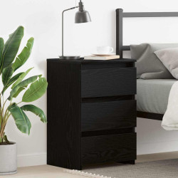 Armário de cabeceira carvalho preto 40 x 35 x 62,5 cm