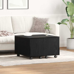 Mesa de centro carvalho preto 60 x 60 x 38 cm