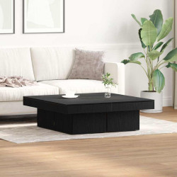 Mesa de centro carvalho preto 90 x 90 x 28 cm