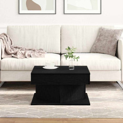 Mesa de centro carvalho preto 57 x 57 x 30 cm