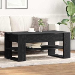 Mesa de centro carvalho preto 102 x 55 x 45 cm