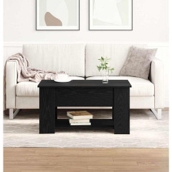 Mesa de centro carvalho preto 79 x 49 x 41 cm