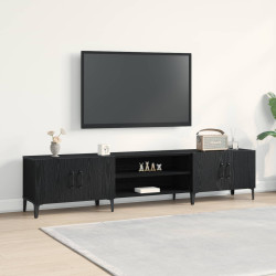 Gabinete para TV 180 x 31,5 x 40 cm carvalho preto