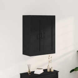 Estante de parede carvalho preto 69,5 x 34 x 90 cm