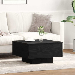 Mesa de centro carvalho preto 55 x 55 x 31 cm