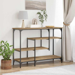 Mesa de console carvalho artisiano 100 x 35 x 75 cm