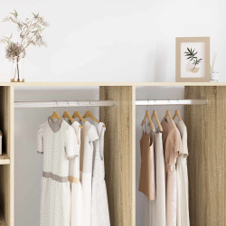 Viga de closet 12 unid. prateado 764 x 15 x 29 mm