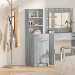 Buffê cinza sonoma 41 x 40 x 135 cm derivados de madeira