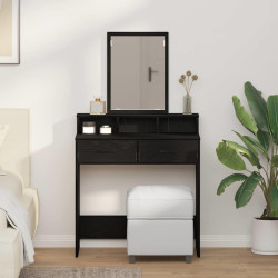 Mesa de vestir carvalho preto 79 x 41 x 140 cm