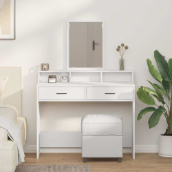 Mesa de vestir branco 100 x 41 x 140 cm derivados de madeira