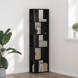 Estante carvalho preto 45 x 23,5 x 162,5 cm