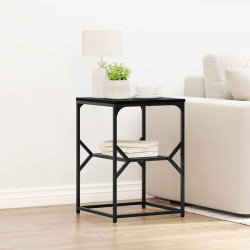 Mesa lateral carvalho preto 41 x 40 x 60 cm