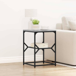 Mesa lateral cinza sonoma 41 x 40 x 60 cm