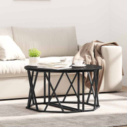 Mesa de centro carvalho preto 80 x 80 x 42 cm