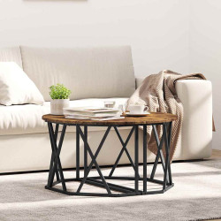 Mesa de centro carvalho defumado 80 x 80 x 42 cm