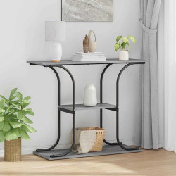 Aparador cinza sonoma 101 x 35 x 80,5 cm derivados de madeira