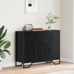 Buffet com gaveta carvalho preto 97 x 32,5 x 74,5 cm