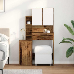 Mesa de vestir madeira antiga 80 x 35 x 132 cm