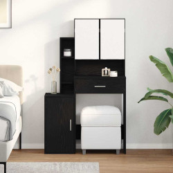 Mesa de vestir carvalho preto 80 x 35 x 132 cm