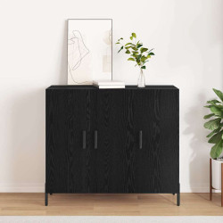Buffet carvalho preto 90 x 34 x 80 cm derivados de madeira