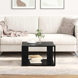 Mesa de centro carvalho preto 51,5 x 51,5 x 30 cm