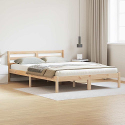 Estrutura da cama castanho 215,5 x 145,5 x 69,5 cm