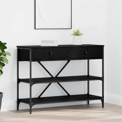 Aparador com gaveta carvalho preto 100 x 34,5 x 75 cm madeira