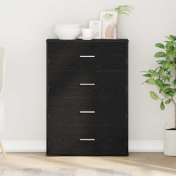 Buffet carvalho preto 60 x 31 x 84 cm derivados de madeira