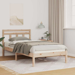 Estrutura da cama castanho 100 x 200 cm