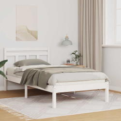 Estrutura da cama branco 100 x 200 cm
