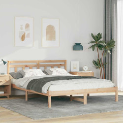 Estrutura da cama castanho 160 x 200 cm