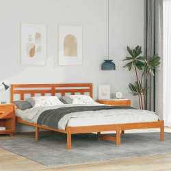 Estrutura da cama castanho 140 x 200 cm