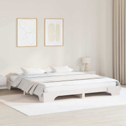 Estrutura da cama branco 200 x 200 cm