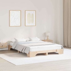 Estrutura da cama natural 160 x 200 cm