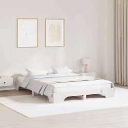 Estrutura da cama branco 140 x 200 cm