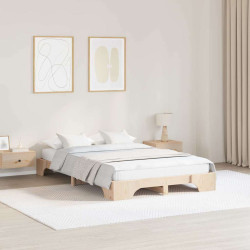 Estrutura da cama natural 140 x 190 cm