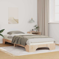 Estrutura da cama castanho 80 x 210 cm