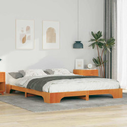 Estrutura da cama castanho 160 x 210 cm