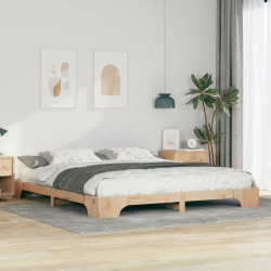 Estrutura da cama castanho 200 x 210 cm