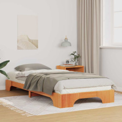Estrutura da cama castanho 80 x 220 cm