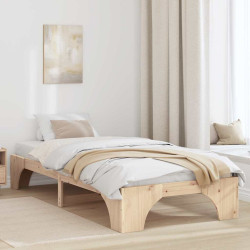 Estrutura da cama natural 80 x 200 cm