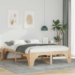 Estrutura da cama castanho 150 x 200 cm