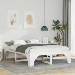 Estrutura da cama branco 140 x 200 cm